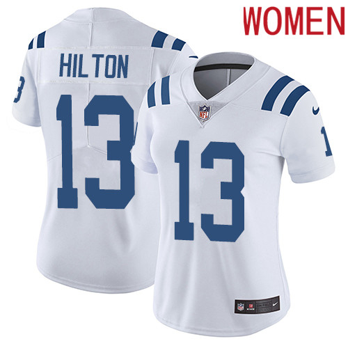 2019 Women Indianapolis Colts #13 Hilton white Nike Vapor Untouchable Limited NFL Jersey->women nfl jersey->Women Jersey